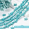 10 Strands Synthetic Turquoise Beads Strands G-OC0002-12-4