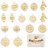 16Pcs 8 Styles 304 Stainless Steel Pendants STAS-BBC0006-36-1
