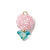 Glass Seed Beaded Pendants PALLOY-MZ00593-03-1