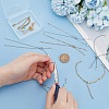 8Pcs 4 Styles 304 Stainless Steel Satellite Chain Bracelet Slider Making AJEW-AR0001-87-4