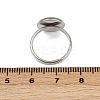 304 Stainless Steel Cuff Ring Components STAS-D372-05P-01C-3