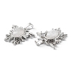 Natural Quartz Crystal Pendants G-P498-03P-21-3