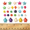 100Pcs 6 Styles Synthetic Turquoise Beads Sets TURQ-FS0001-05-5