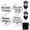 Heart Double-Sided Engraved Stainless Steel Commemorative Decision Maker Coin Set AJEW-GL0002-01F-1