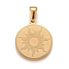 304 Stainless Steel Pendants STAS-F252-16G-1