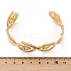 Vortex 304 Stainless Steel Cuff Open Bangles BJEW-L610-15G-5