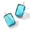 Rectangle Alloy Cubic Zirconia Dangle Earrings FS-WGB3F13-02-1
