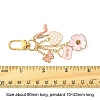 Flower/Bag/Heart Alloy Enamel Pendant Decoration HJEW-FS00025-04-2