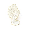 Mushroom Girl Enamel Pin JEWB-J005-05A-G-1