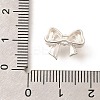 Brass Micro Pave Cubic Zirconia Beads KK-C085-09S-3