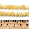 Natural Yellow Jade Beadd Strands G-A274-A01-6mm-5