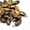Horse Eye Natural Tiger Eye Pendants G-Q363-14-1