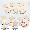 50Pcs Wood Cutouts DIY-SP0004-64A-03-4