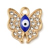 Alloy Enamel Rhinestone Glass Pendants X1-ENAM-U003-02G-03-1