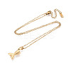 304 Stainless Steel Pendant Necklaces NJEW-T018-37G-3
