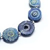 Natural Druzy Quartz Crystal Beads Strands G-F582-A08-3