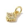 Brass Micro Pave Cubic Zirconia Charms KK-M283-19D-01-2