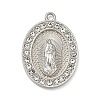 304 Stainless Steel & Rhinestone Pendants STAS-G371-09E-01P-1