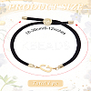 1Pc Adjustable Nylon Cord Slider Bracelets for Women BJEW-LP0001-32G-01-2