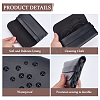 2Pcs 2 Colors Portable PU Leather Eyeglass Cases AJEW-CN0005-20-6