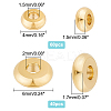 100Pcs 2 Style Brass Beads KK-DC0002-13-2