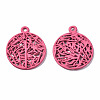 Spray Painted Alloy Pendants LS-PALLOY-Q434-010C-NR-2