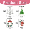 24Pcs 4 Styles Christmas Alloy Pendants ENAM-YW0006-43-2