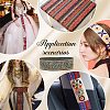 Ethnic Embroidery Polyester Flat Ribbons OCOR-WH0060-39B-7