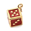 304 Stainless Steel Enamel Pendants STAS-P431-25G-3