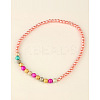 Fashion Imitation Acrylic Pearl Stretchy Necklaces for Kids NJEW-JN00425-03-2
