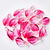Transparent Spray Painted Glass Pendants GLAA-S054-007B-03-1