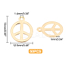 50Pcs 304 Stainless Steel Pendants STAS-DC0005-97-4