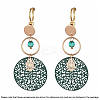 Brass Clip-on Earring Converters Findings KK-T038-243G-3