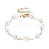 Round Plastic Imitation Pearl Beaded Bracelets BJEW-E054-02G-1