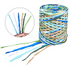6 Colors Raffia Paper Cords OCOR-WH0063-110D-1