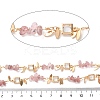 Handmade Brass Glass Square Link Chains CHC-F019-10G-02-2