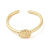 Shell Shape Brass Open Cuff Rings LS-KK-K384-04G-2