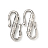 Non-Tarnish 304 Stainless Steel S-Hook Clasps STAS-N103-113P-1
