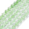 Crackle Transparent Glass Beads Strands GLAA-N068-02A-05-1