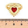 Brass Micro Pave Cubic Zirconia Adjustable Finger Rings for Women RJEW-K314-01G-3