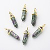 Natural Ruby in Zoisite Double Terminated Pointed Pendants G-G902-B15-4
