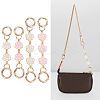 WADORN 2 Sets 2 Style Alloy Enamel Flower Link Bag Strap Extenders FIND-WR0006-31-5