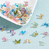 72Pcs 12 Colors 3D Resin Cabochons MRMJ-FI0001-01-4