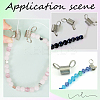 60Pcs 2 Styles Stainless Steel Spring Bead Clamps for Beading Jewelry Making FIND-SC0009-62-5