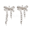 Brass Micro Pave Cubic Zirconia Peg Bails CU-CBA8264-04P-1