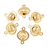 SHEGRACE Brass Round Links XGR0127G-123G-1