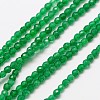 Natural Green Onyx Agate Beads Strands G-A129-2mm-A04-1