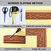 Self-Adhesive XPE Grain Contact Paper DIY-CP0011-17F-5