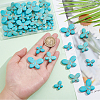   42Pcs 3 Style Synthetic Turquoise Beads G-PH0001-91-3