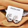 304 Stainless Steel Rhinestone Stud Earrings LS-EJEW-M070-18P-1